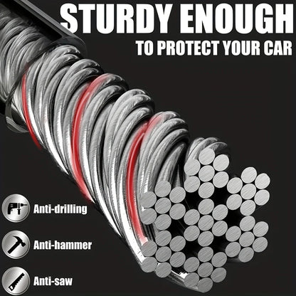 Car Steering Wheel Cable Lock in 4 Colors by HitMyNeed