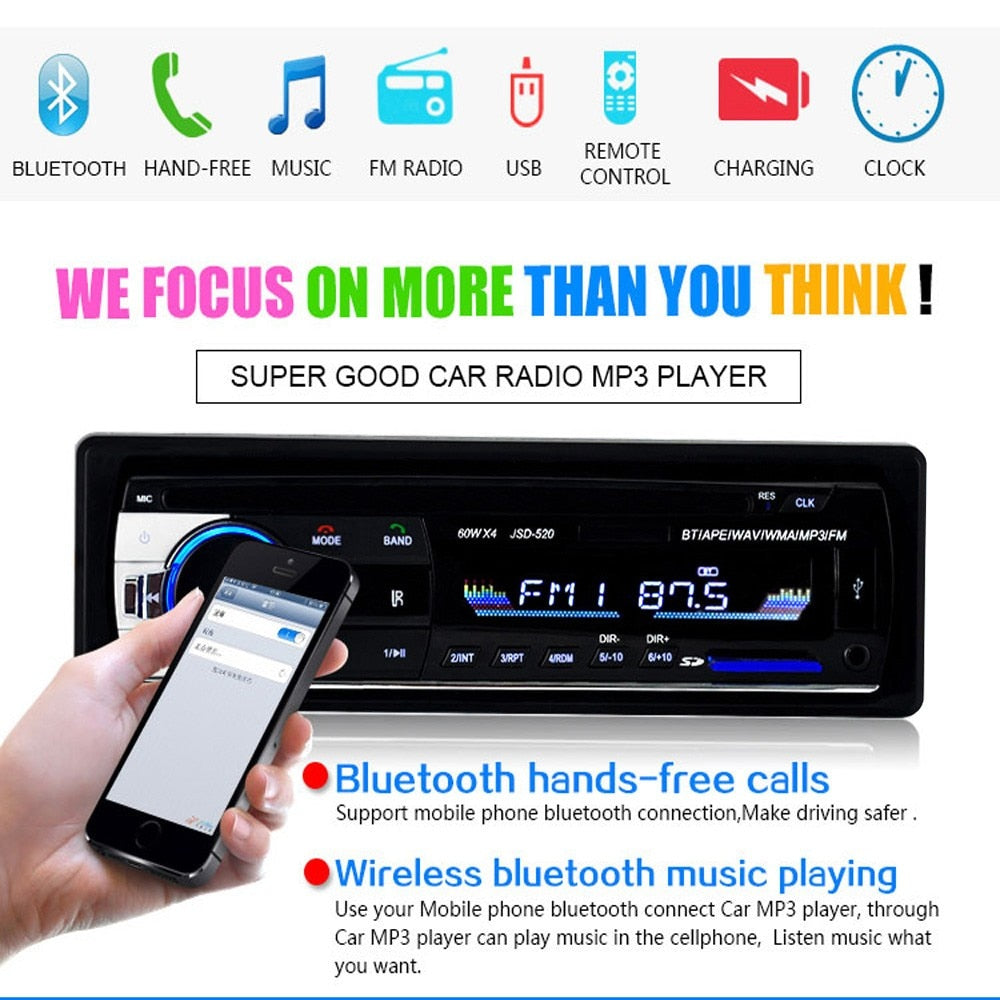 Car Stereo with Bluetooth, USB, SD & FM Radio by HitMyNeed