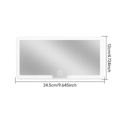 Car Sun Visor LED Makeup Mirror with Touch Dimming by HitMyNeed
