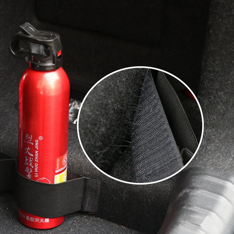 Car Trunk Fire Extinguisher & Cargo Fixing Belt by HitMyNeed