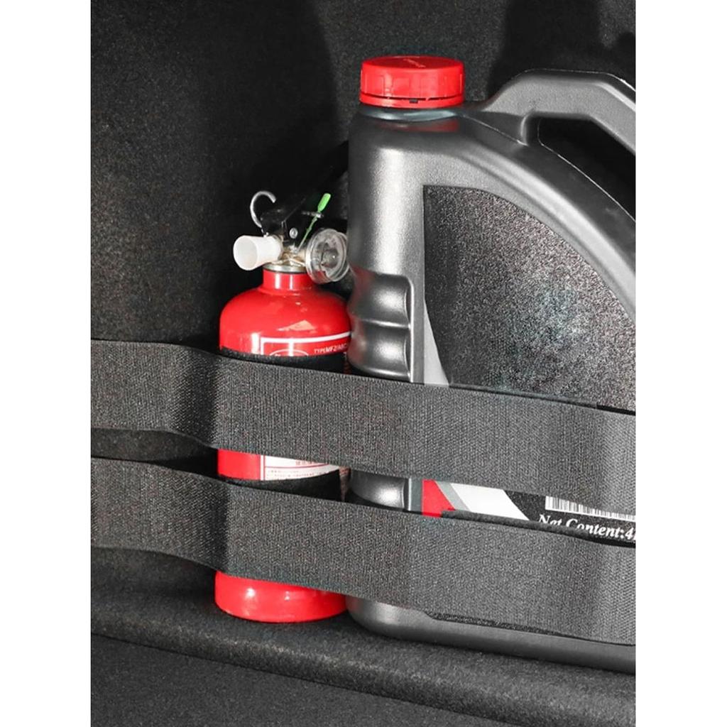 Car Trunk Fire Extinguisher & Cargo Fixing Belt 50cm by HitMyNeed