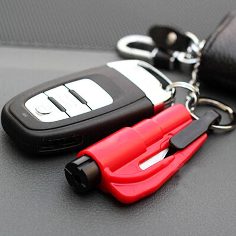 Car Window Breaker and Seat Belt Cutter Keychain by HitMyNeed
