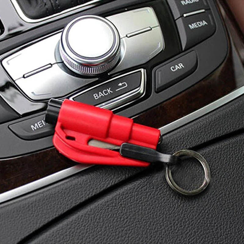 Car Window Breaker and Seat Belt Cutter Keychain by HitMyNeed