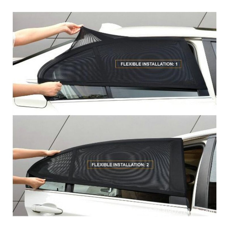 Car Window Mesh Sunshade Visors (Set of 2) by HitMyNeed