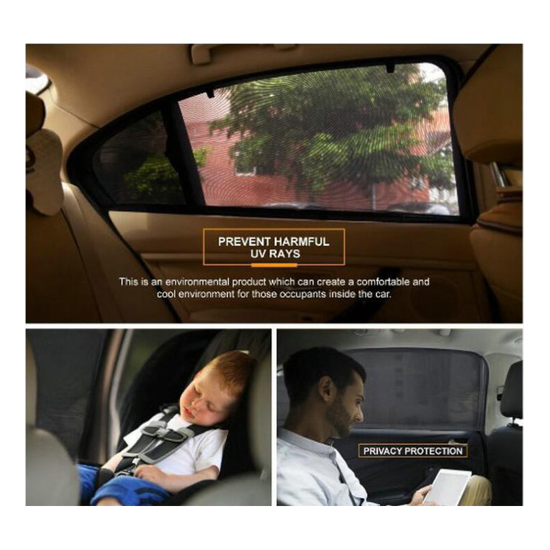 Car Window Mesh Sunshade Visors (Set of 2) by HitMyNeed