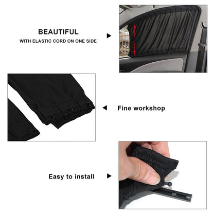 Car Window Privacy Shade Curtains (Set of 2) by HitMyNeed