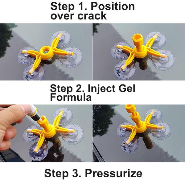 Car Windscreen Repair Kit for Chips and Cracks by HitMyNeed