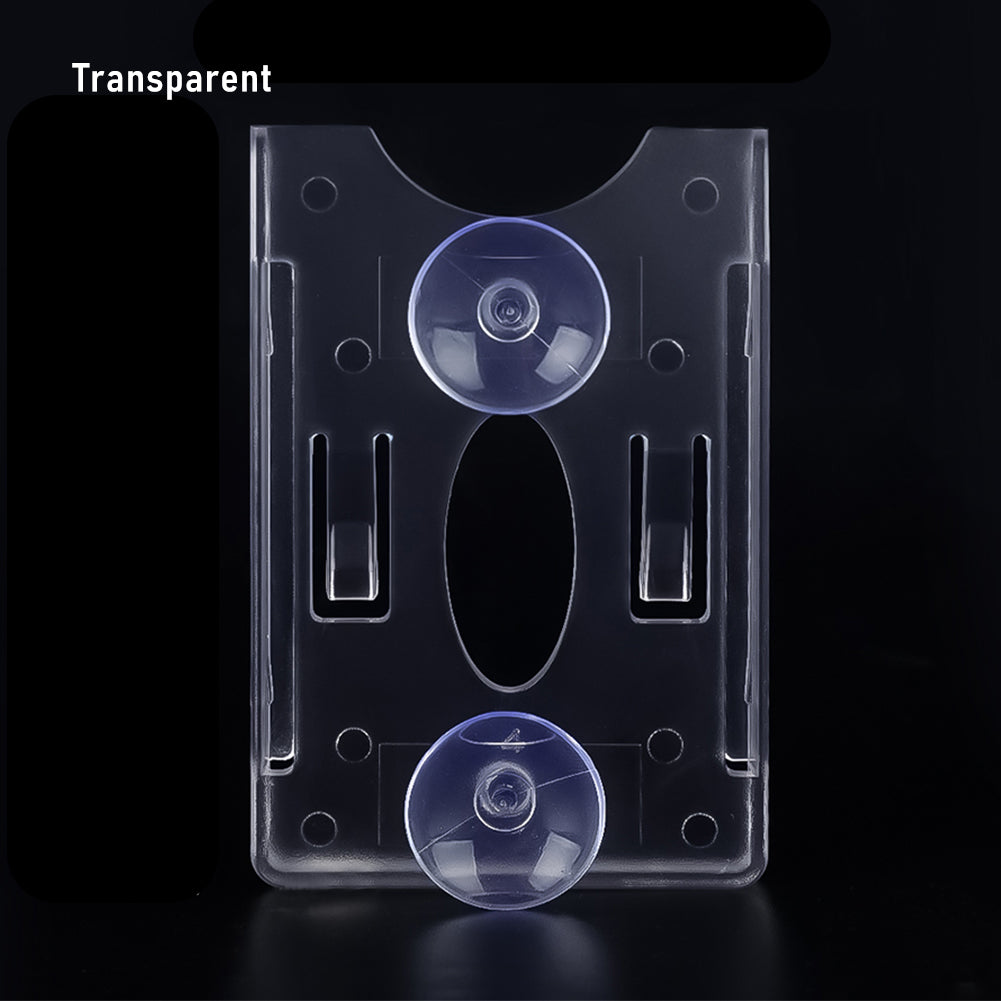 Car Windshield Card & Ticket Holder Clip 9x6cm suction-transparent by HitMyNeed