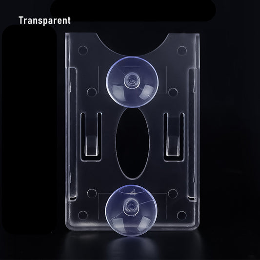 Car Windshield Card & Ticket Holder Clip 9x6cm suction-transparent by HitMyNeed