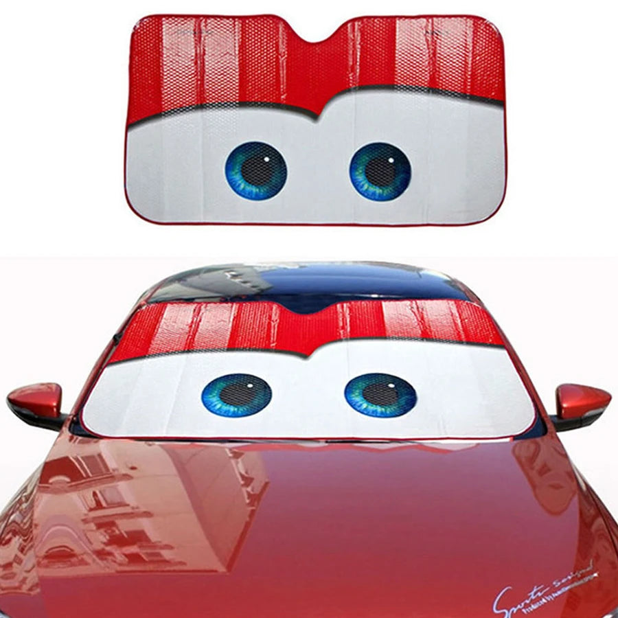 Car Windshield Sunshade with Eyes Design, 5 Colors by HitMyNeed