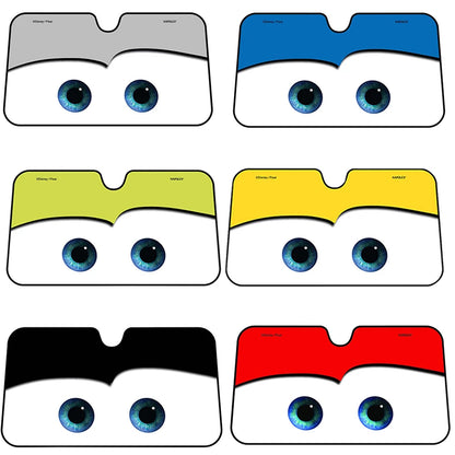 Car Windshield Sunshade with Eyes Design, 5 Colors by HitMyNeed