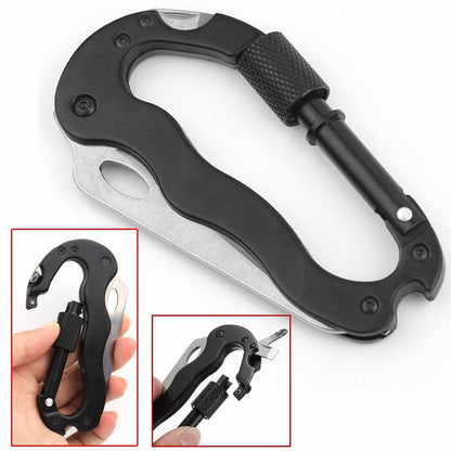 Carabiner Keychain 6-in-1 Multitool by HitMyNeed