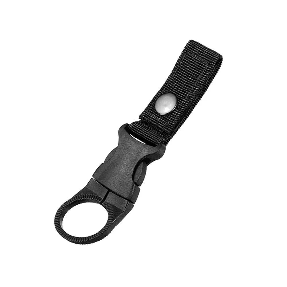 Carabiner Water Bottle Holder for Hiking & Camping black by HitMyNeed
