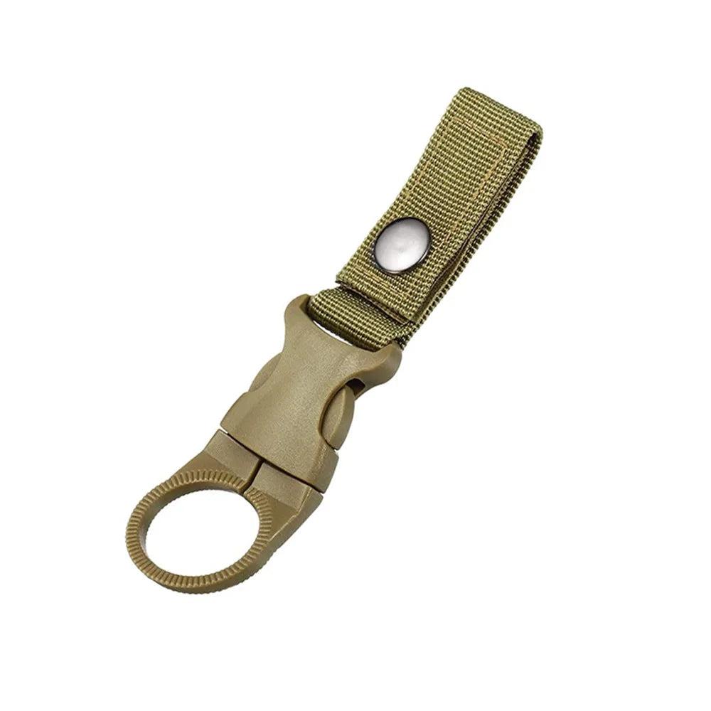 Carabiner Water Bottle Holder for Hiking & Camping khaki by HitMyNeed