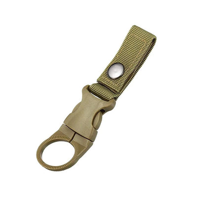 Carabiner Water Bottle Holder for Hiking & Camping khaki by HitMyNeed