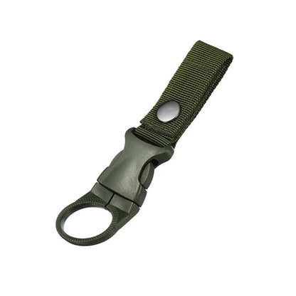 Carabiner Water Bottle Holder for Hiking & Camping military-green by HitMyNeed