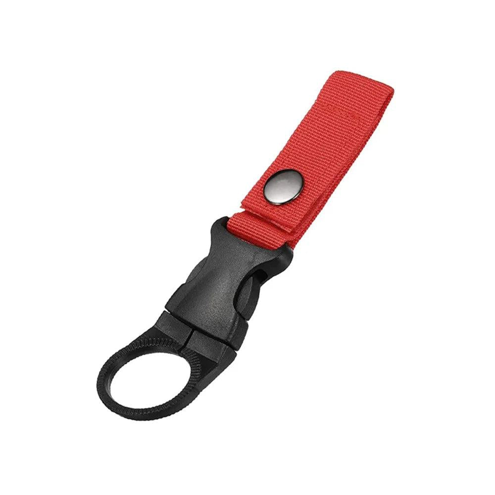Carabiner Water Bottle Holder for Hiking & Camping red by HitMyNeed