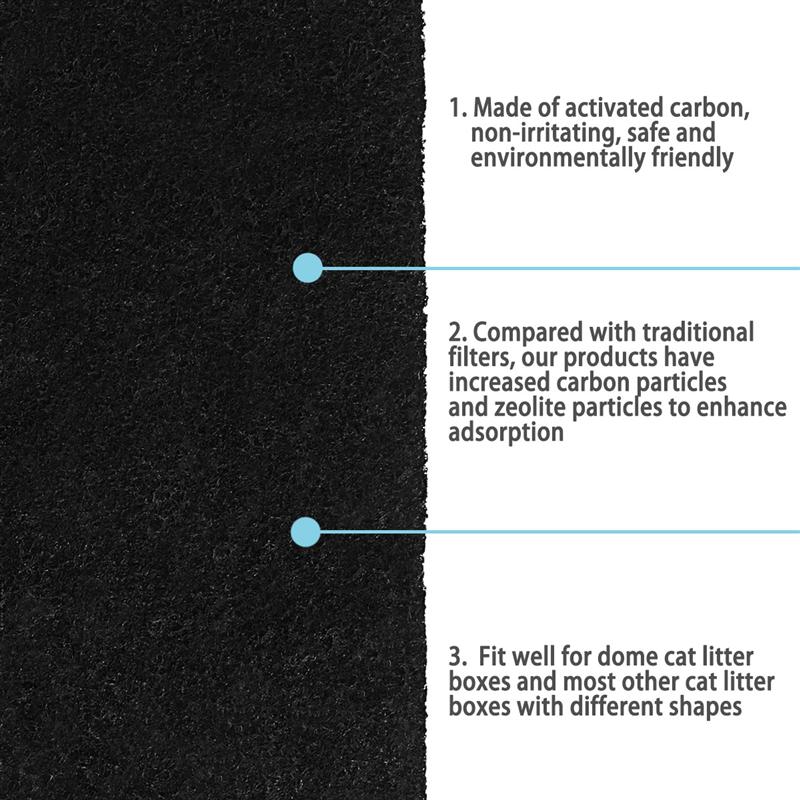 Carbon Cat Litter Filter Sheets, 8-Pack by HitMyNeed