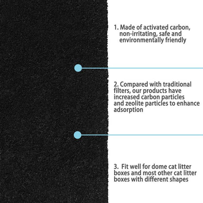 Carbon Cat Litter Filter Sheets, 8-Pack by HitMyNeed