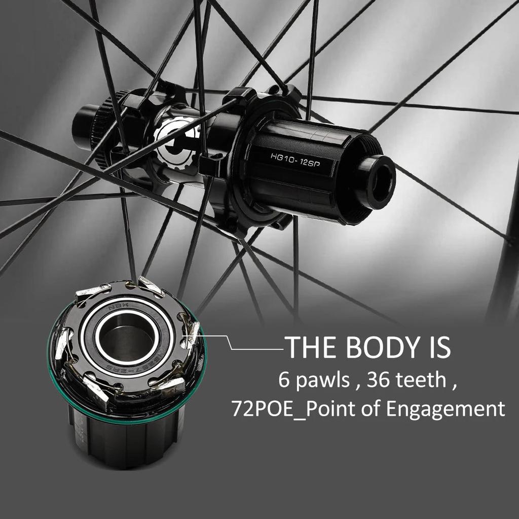 Carbon Disc Road Wheelset 700c UCI-Certified by HitMyNeed