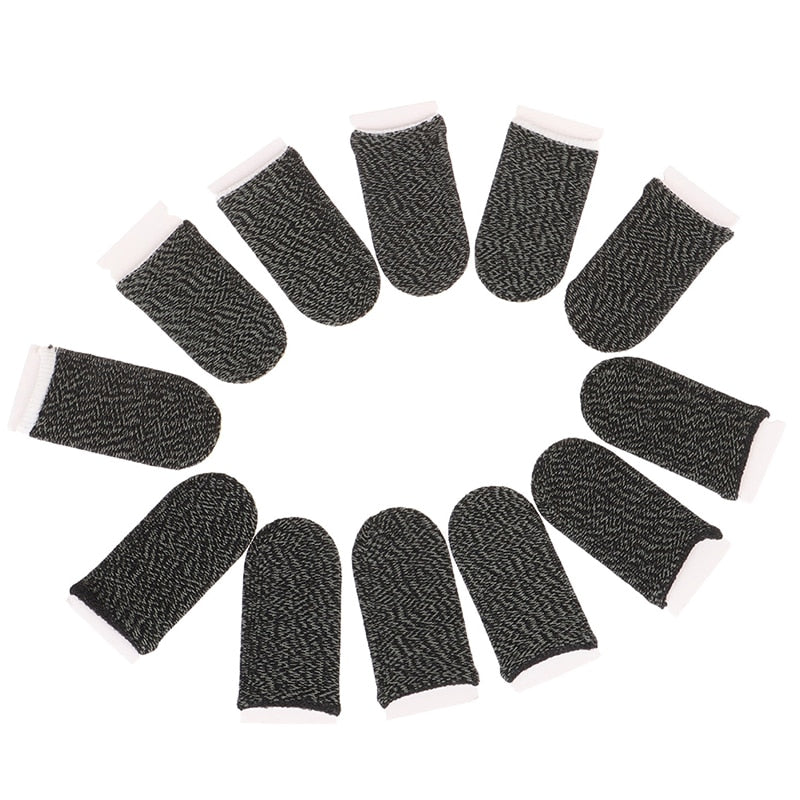 Carbon Fiber Mobile Gaming Thumb Sleeves (6 Pcs) by HitMyNeed