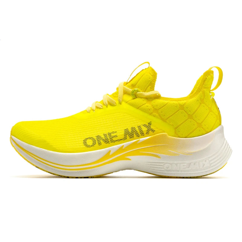 Carbon Fiber Plate Marathon Running Shoes yellow 4.0 by HitMyNeed
