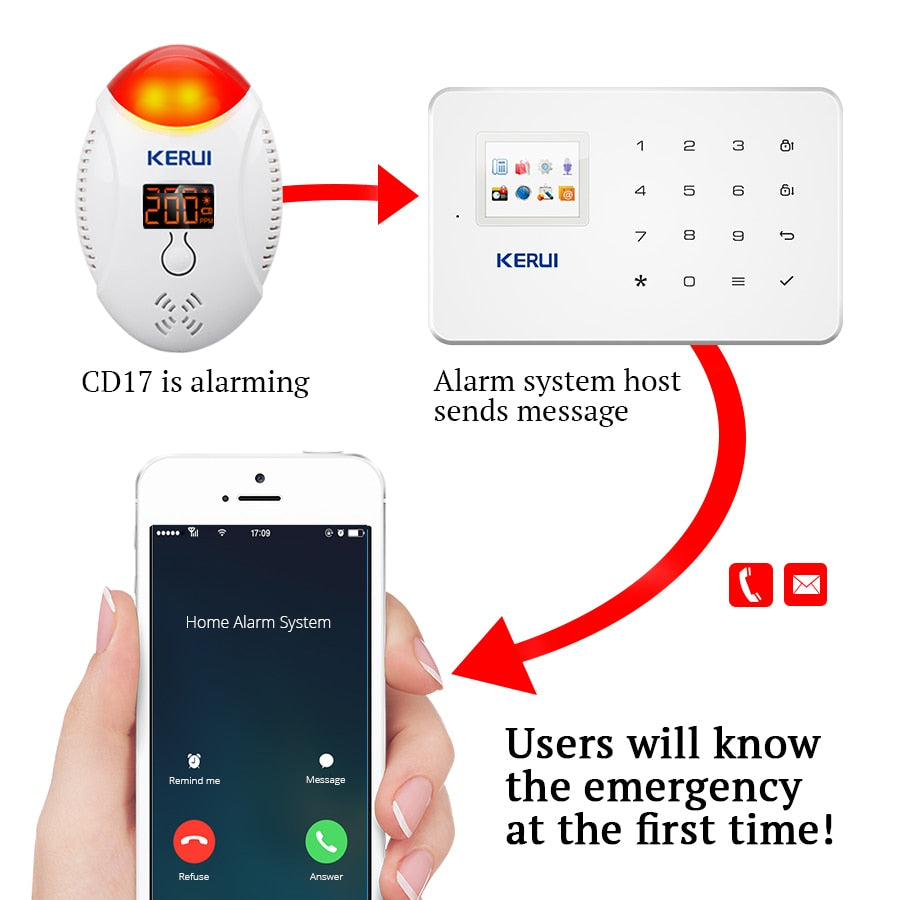 Carbon Monoxide Detector Alarm with LCD Display by HitMyNeed