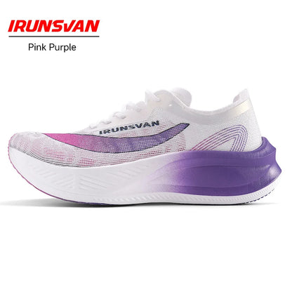 Carbon Plate Marathon Running Shoes Unisex Lightweight pink-purple 45.0 by HitMyNeed