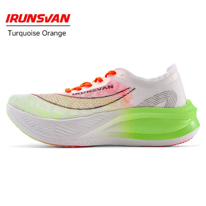 Carbon Plate Marathon Running Shoes Unisex Lightweight turquoise-orange 43.0 by HitMyNeed