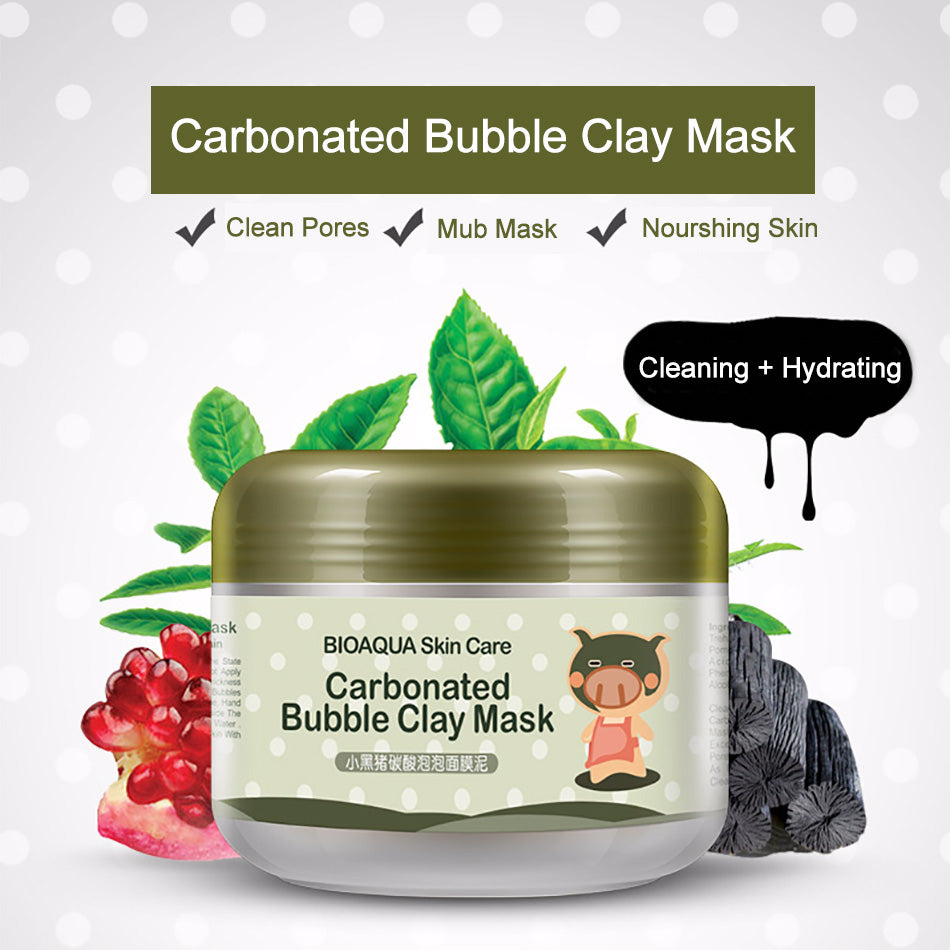 Carbonated Bubble Clay Mask with Charcoal 100g by HitMyNeed