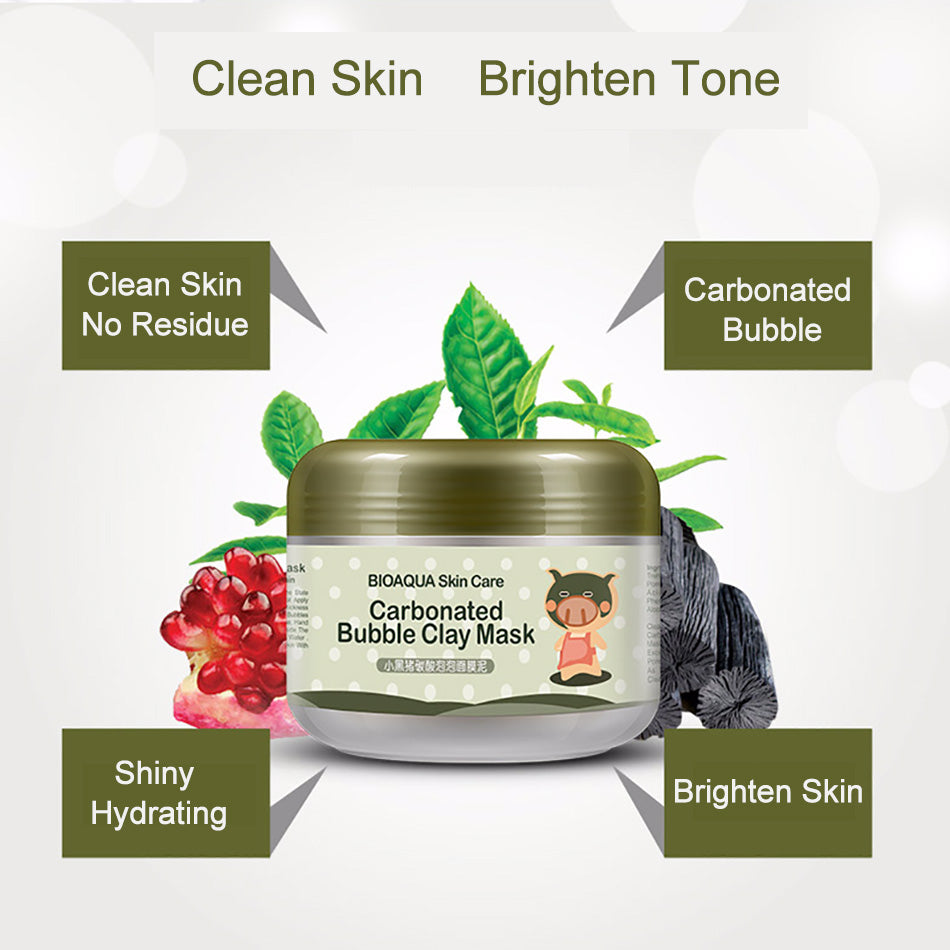 Carbonated Bubble Clay Mask with Charcoal 100g by HitMyNeed