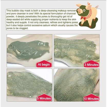 Carbonated Bubble Clay Mask with Charcoal 100g by HitMyNeed