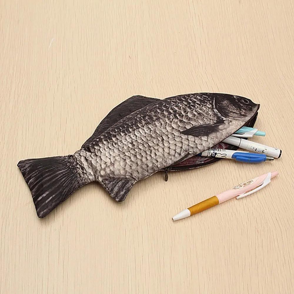 Carp Fish Pencil Case & Makeup Pouch with Zipper by HitMyNeed