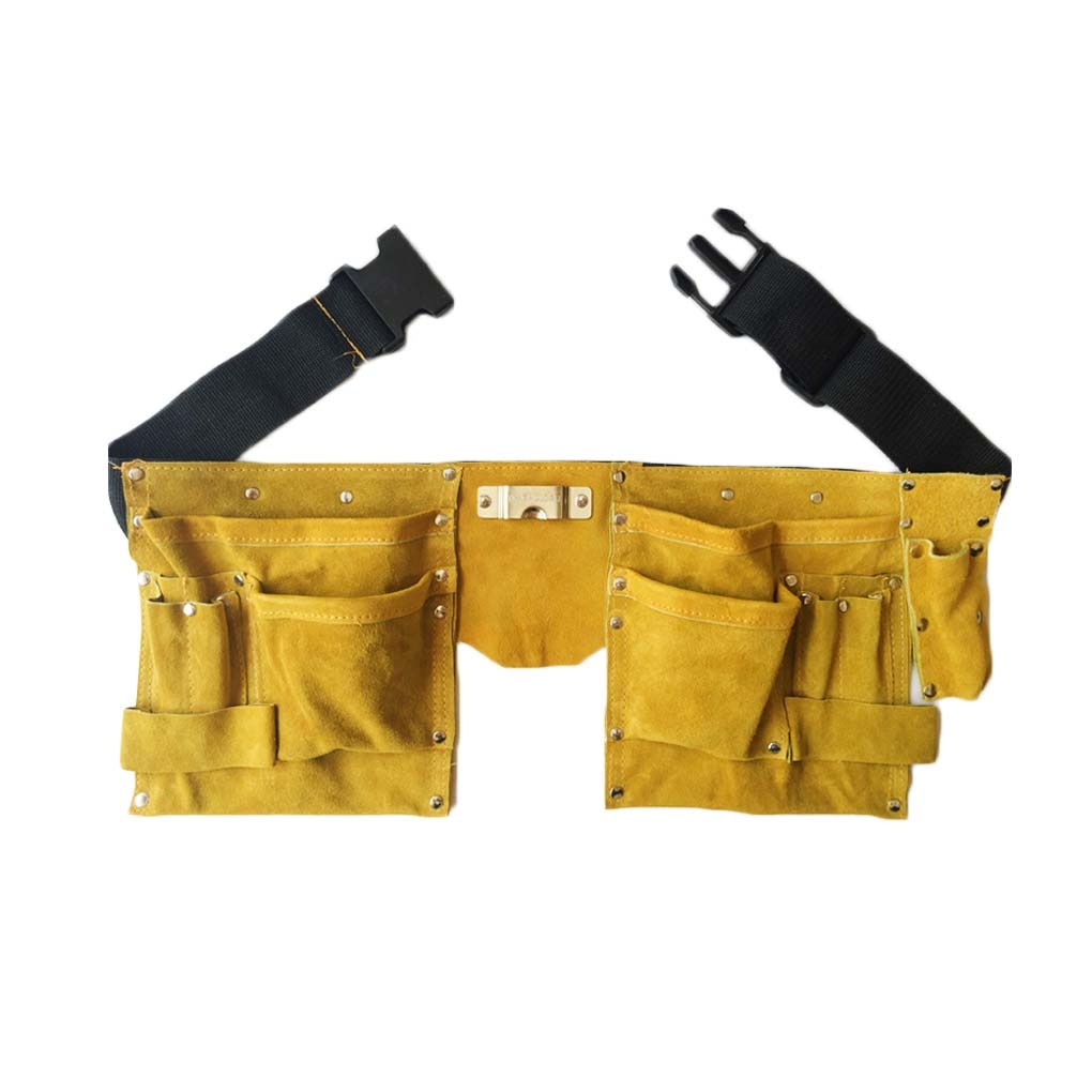 Carpenter Leather Tool Belt Waist Pouch by HitMyNeed