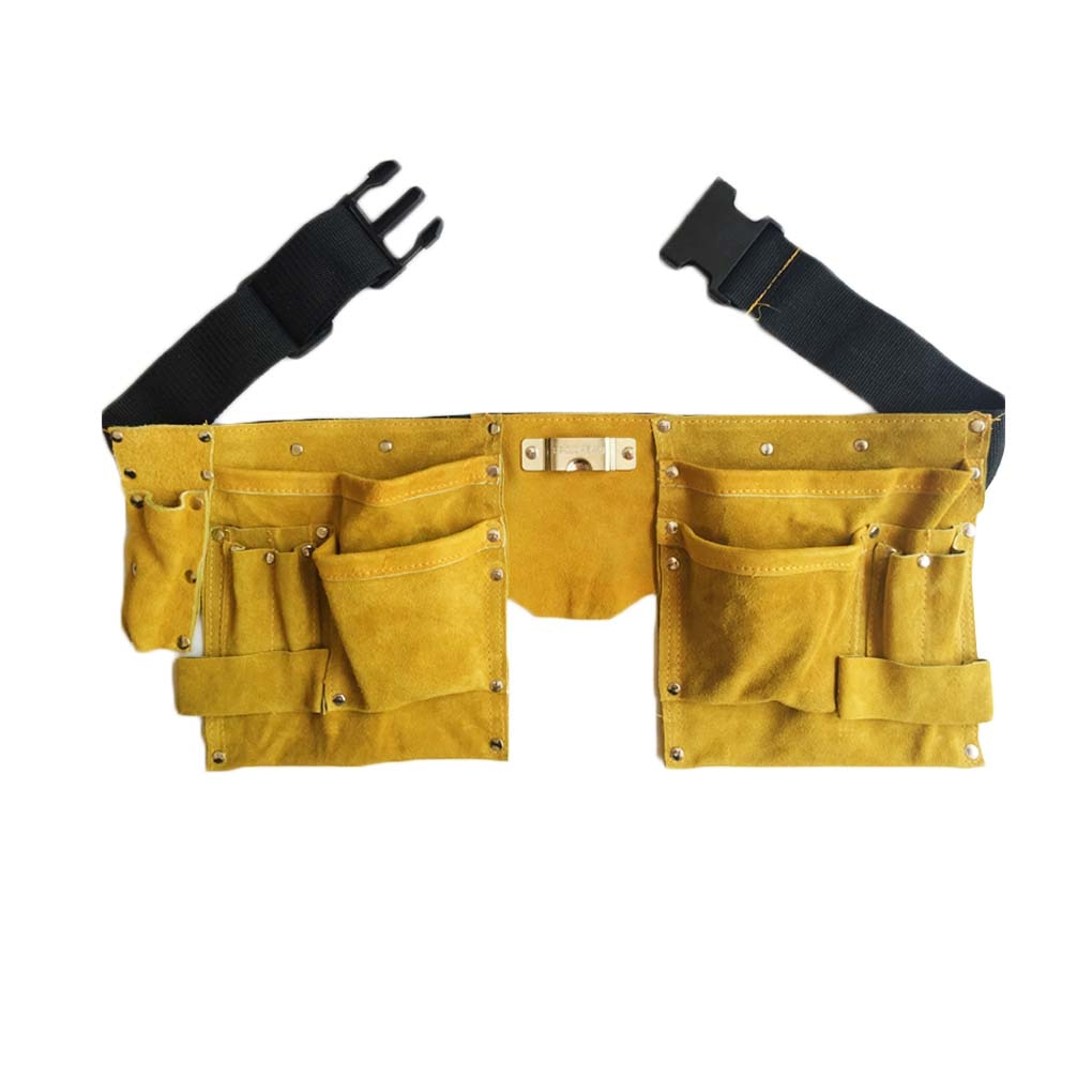 Carpenter Leather Tool Belt Waist Pouch by HitMyNeed