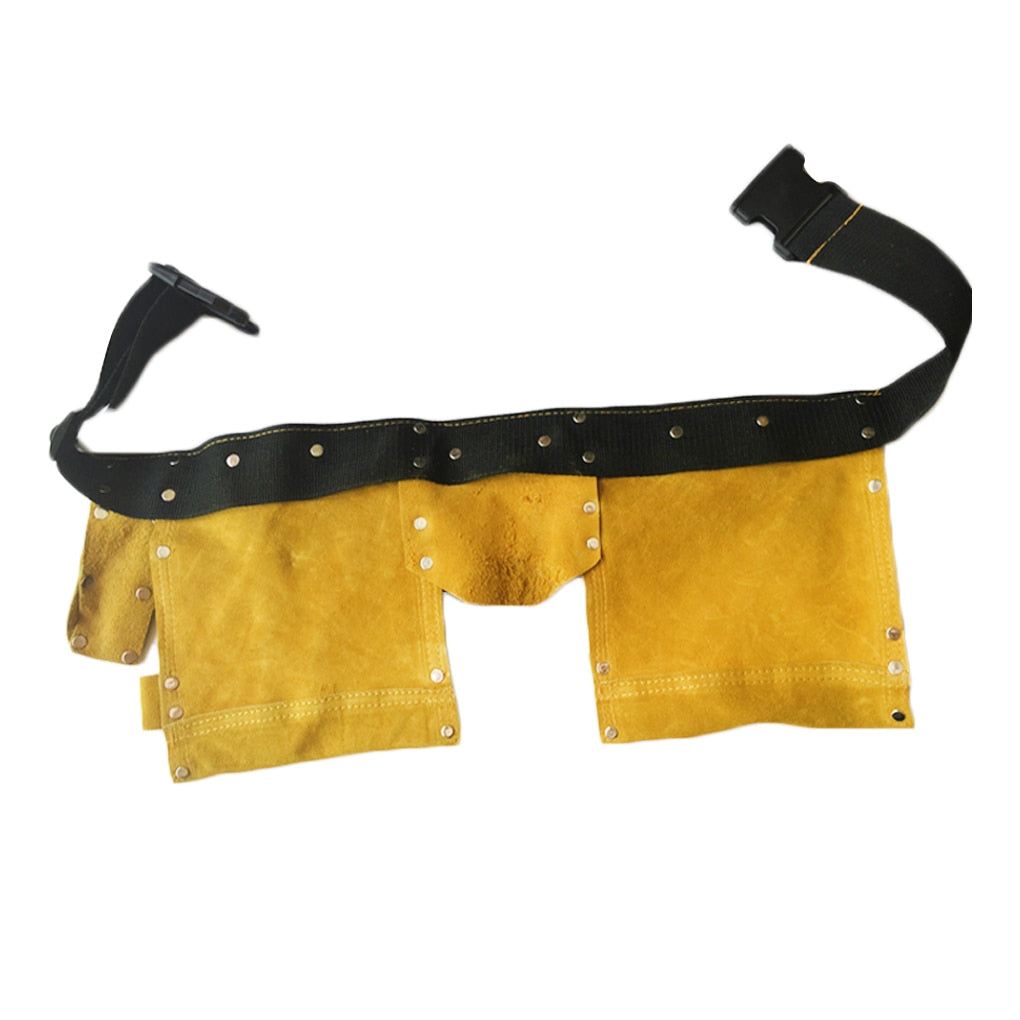Carpenter Leather Tool Belt Waist Pouch by HitMyNeed