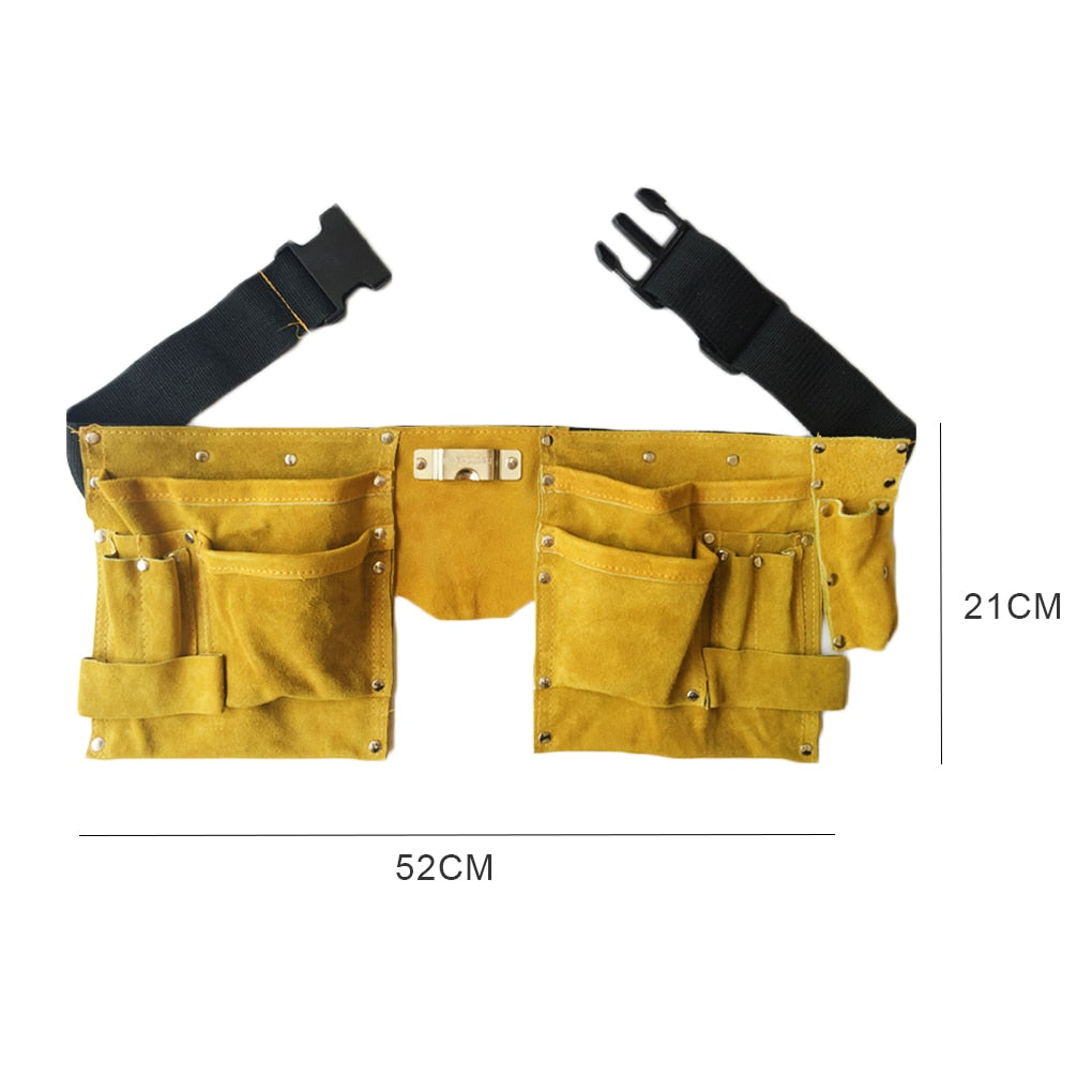 Carpenter Leather Tool Belt Waist Pouch by HitMyNeed