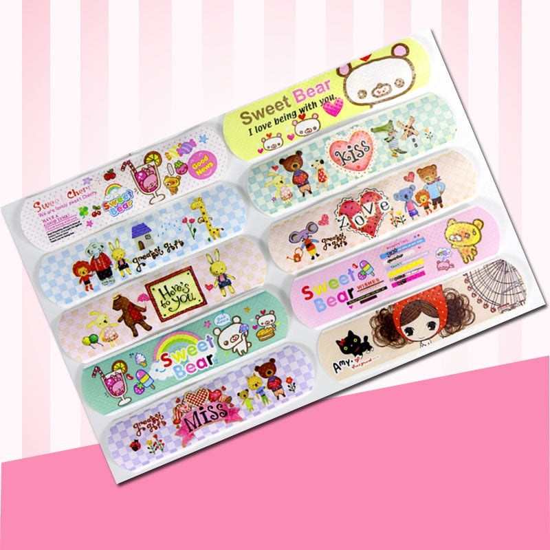 Cartoon Bandage Strips for Kids, 120-Pack by HitMyNeed