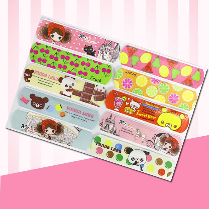 Cartoon Bandage Strips for Kids, 120-Pack by HitMyNeed