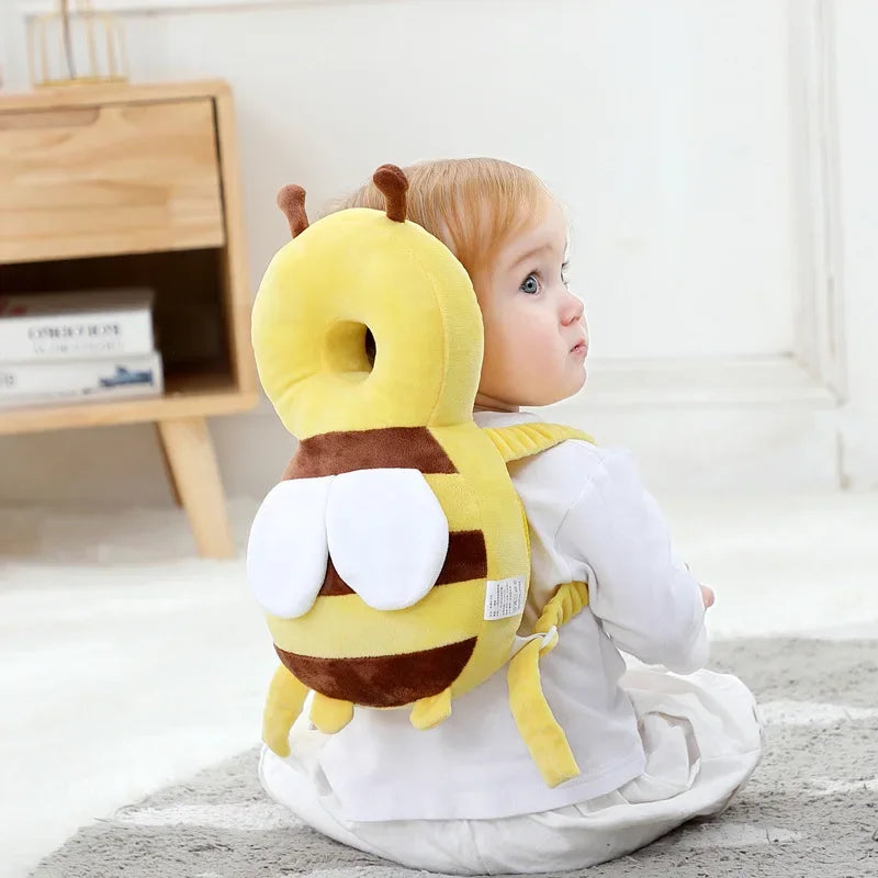 Cartoon Bee Baby Head Protector Pillow Backpack by HitMyNeed