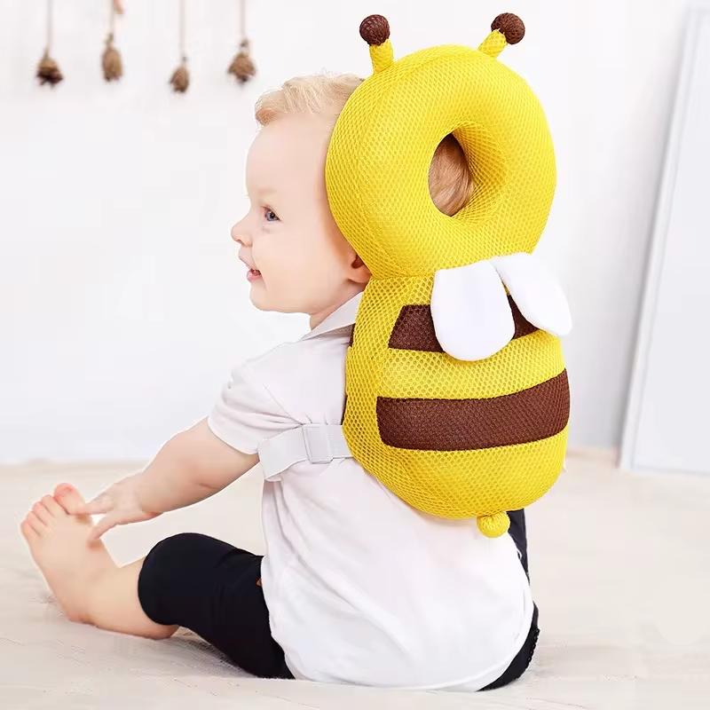 Cartoon Bee Baby Head Protector Pillow Backpack by HitMyNeed