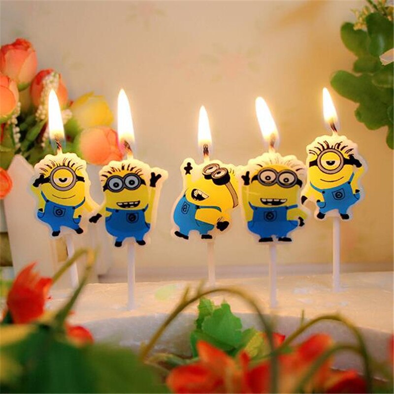 Cartoon Birthday Cake Candles Set (5 Pack) by HitMyNeed