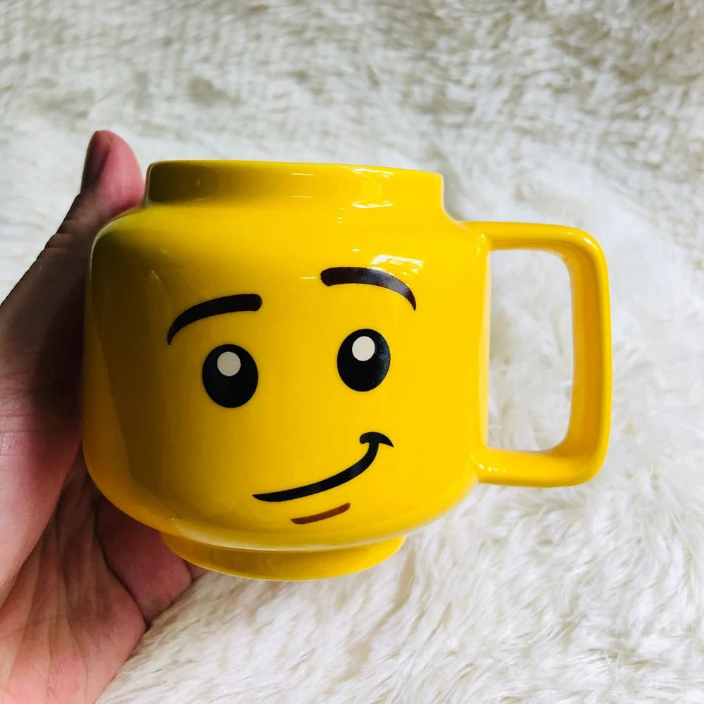 Cartoon Ceramic Mug 250ml with Impish Face Design by HitMyNeed