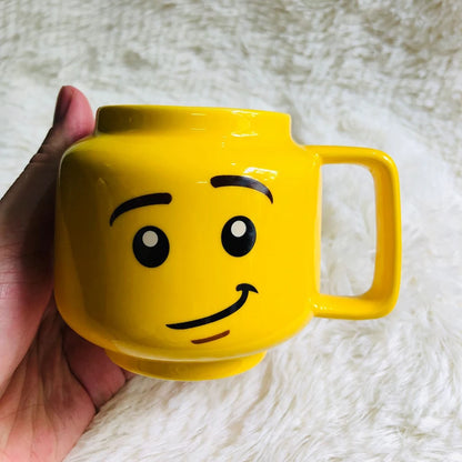 Cartoon Ceramic Mug 250ml with Impish Face Design by HitMyNeed