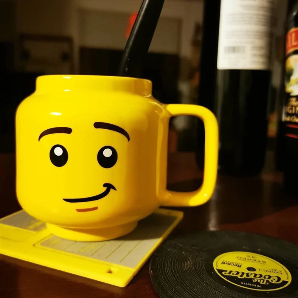 Cartoon Ceramic Mug 250ml with Impish Face Design by HitMyNeed