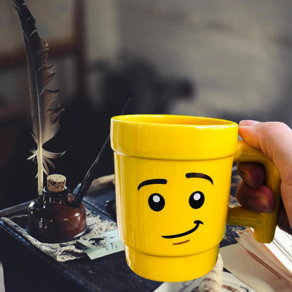 Cartoon Ceramic Mug 250ml with Impish Face Design by HitMyNeed