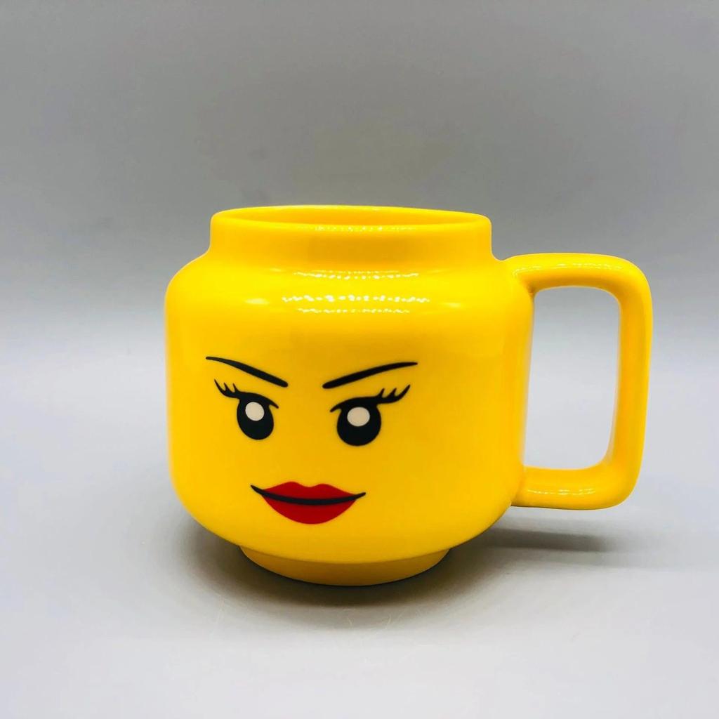 Cartoon Ceramic Mug 250ml with Impish Face Design c by HitMyNeed