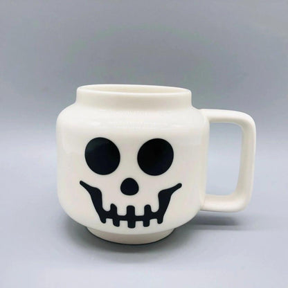 Cartoon Ceramic Mug 250ml with Impish Face Design e by HitMyNeed