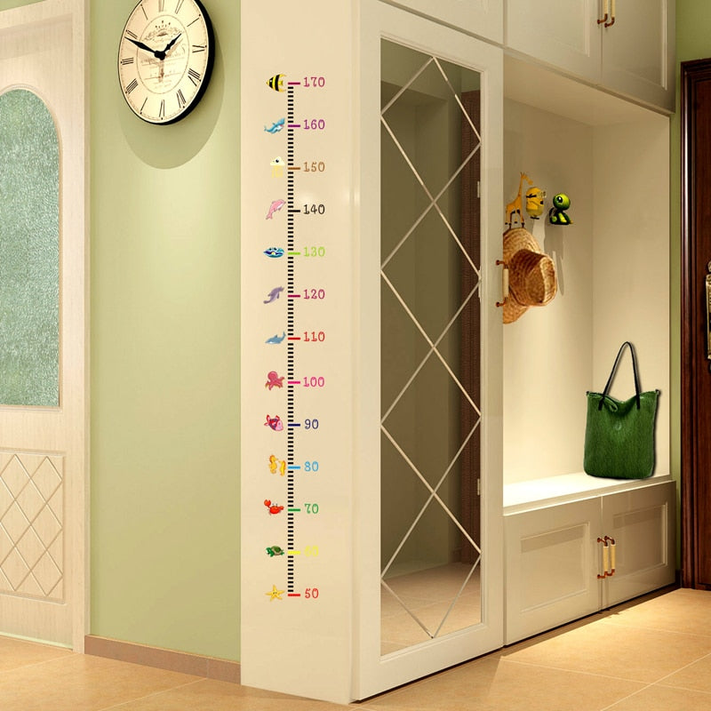 Cartoon Kids Height Measure Wall Sticker 170cm by HitMyNeed