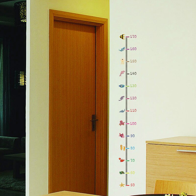 Cartoon Kids Height Measure Wall Sticker 170cm by HitMyNeed